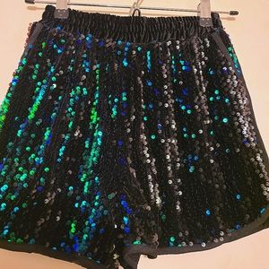Sequin short shorts